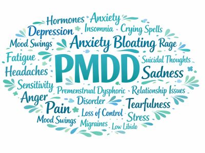 PMDD symptoms word cloud