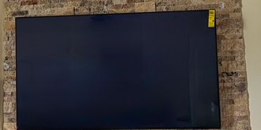 Brick/Tile 75” tv mounted