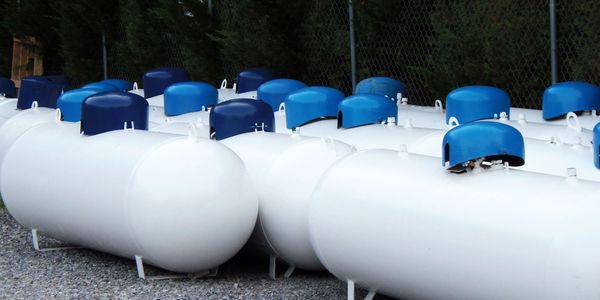 Propane tanks ready for service
