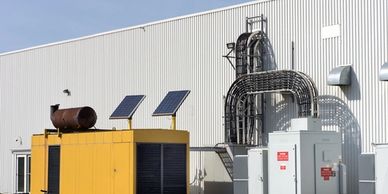 Large diesel generator