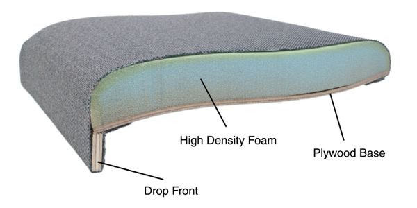 drop front cushion