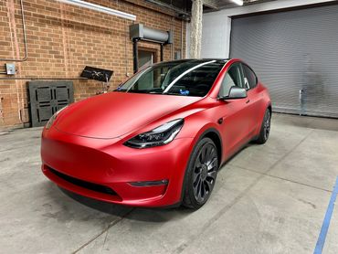 Tesla Model Y color change wrap