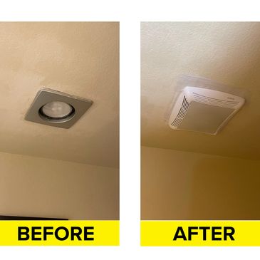Light fixture, fan installation