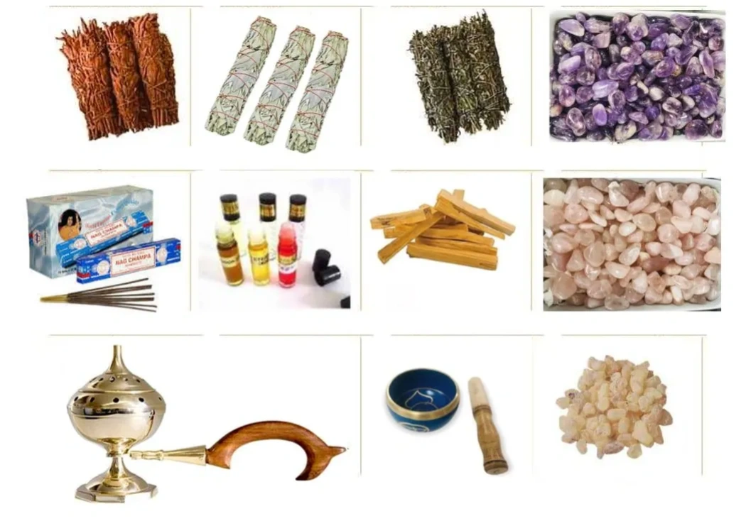 Wholesaler of Sage Smudges, Incense, Gemstone, Abalone Shell, Palo Santo, Essential oil, Candle etc.