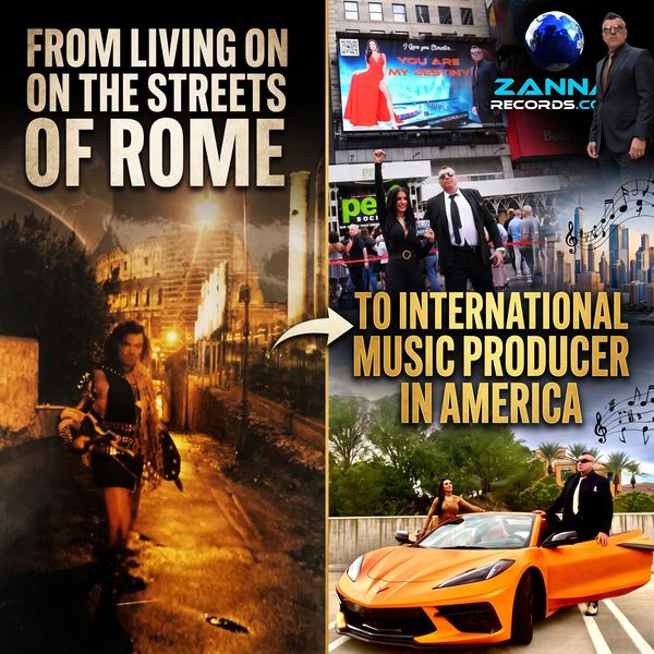 Journey from Rome's streets to music producing in America.