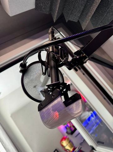 Close up of Sennheiser MKH 416 microphone.