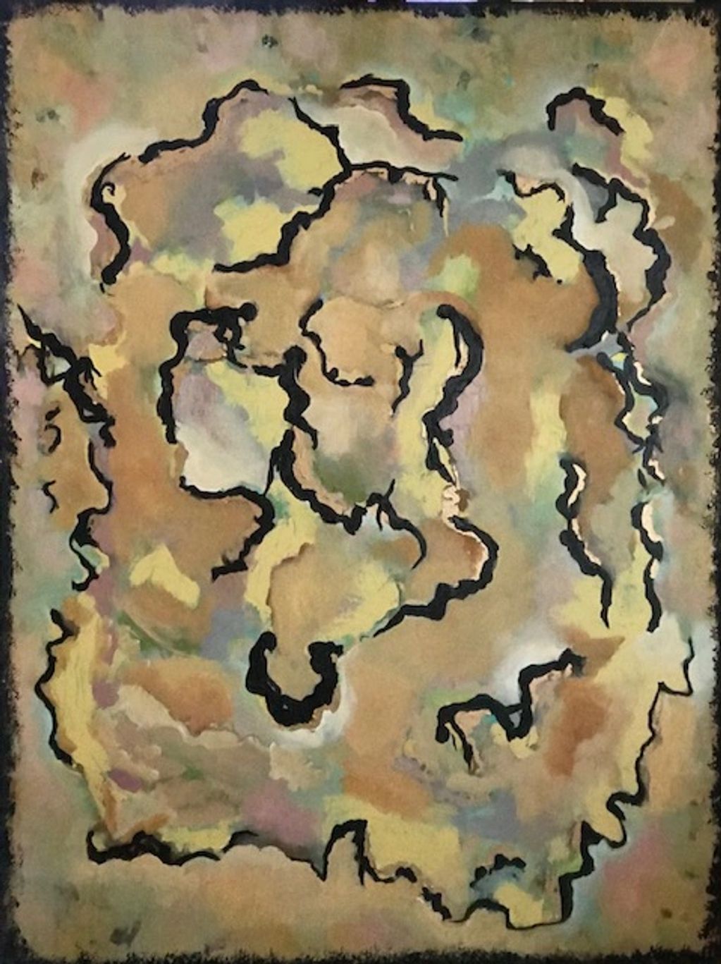 Acrobat 36" x 36" mixed media