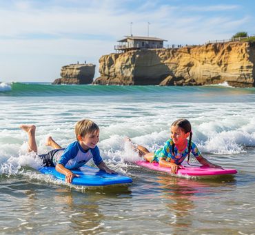 Boogie Board at Windansea Beach, La Jolla, CA