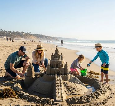 Build Epic Sandcastles at La Jolla Shores Beach