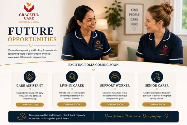 Graceful Care recruiting for future caregiving roles to make a difference.