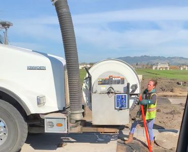 Sewer line cleaning.
