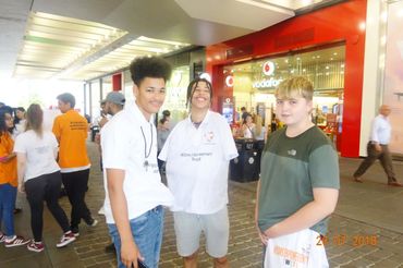 Volunteers gather to fundraise for our services