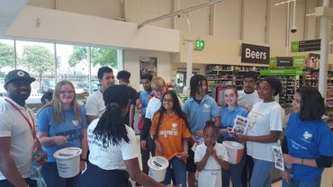 Volunteers gather for fundraising for our services for Widows & Widowers