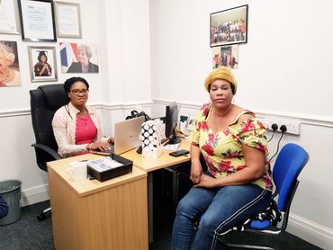 Our CEO working hard in the office to help find solutions to tackle loneliness