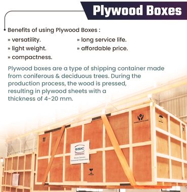 Plywood boxes offer versatility, lightweight, compactness, long service life, and affordability.