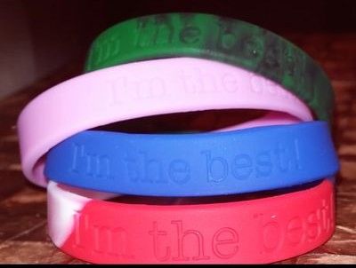 All 4 varieties of "I'm the best" bracelet