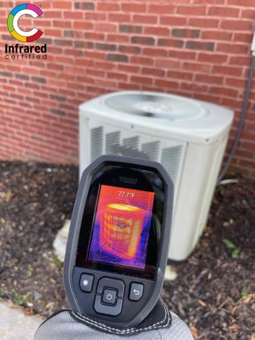Thermal Imaging camera checking the HVAC system