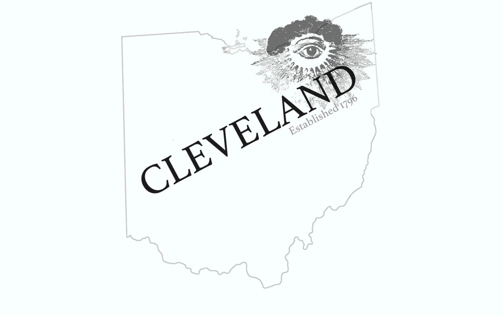 Cleveland designby Nick Hardy - All Seeing Eye is located approximately where Cleveland is located
