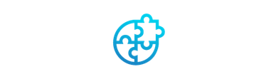 Blue gradient globe with a medical cross symbol.