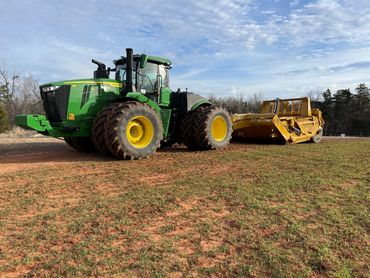 Soil moving in large quantities.