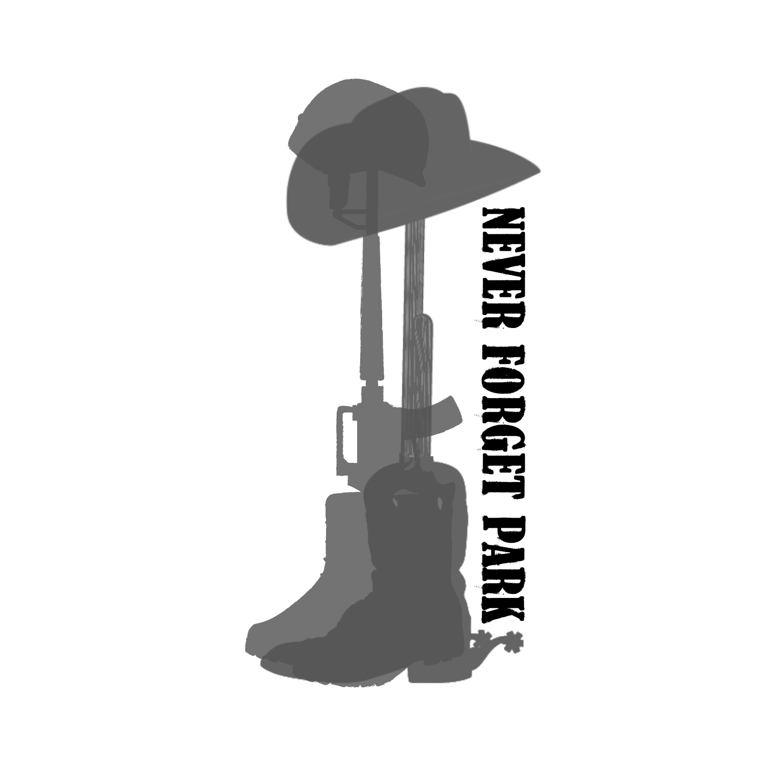 never forget park logo