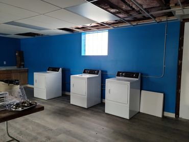 Washing machines are installed