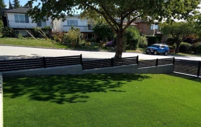 Artificial turf installed in Vancouver front yard, Bella Turf