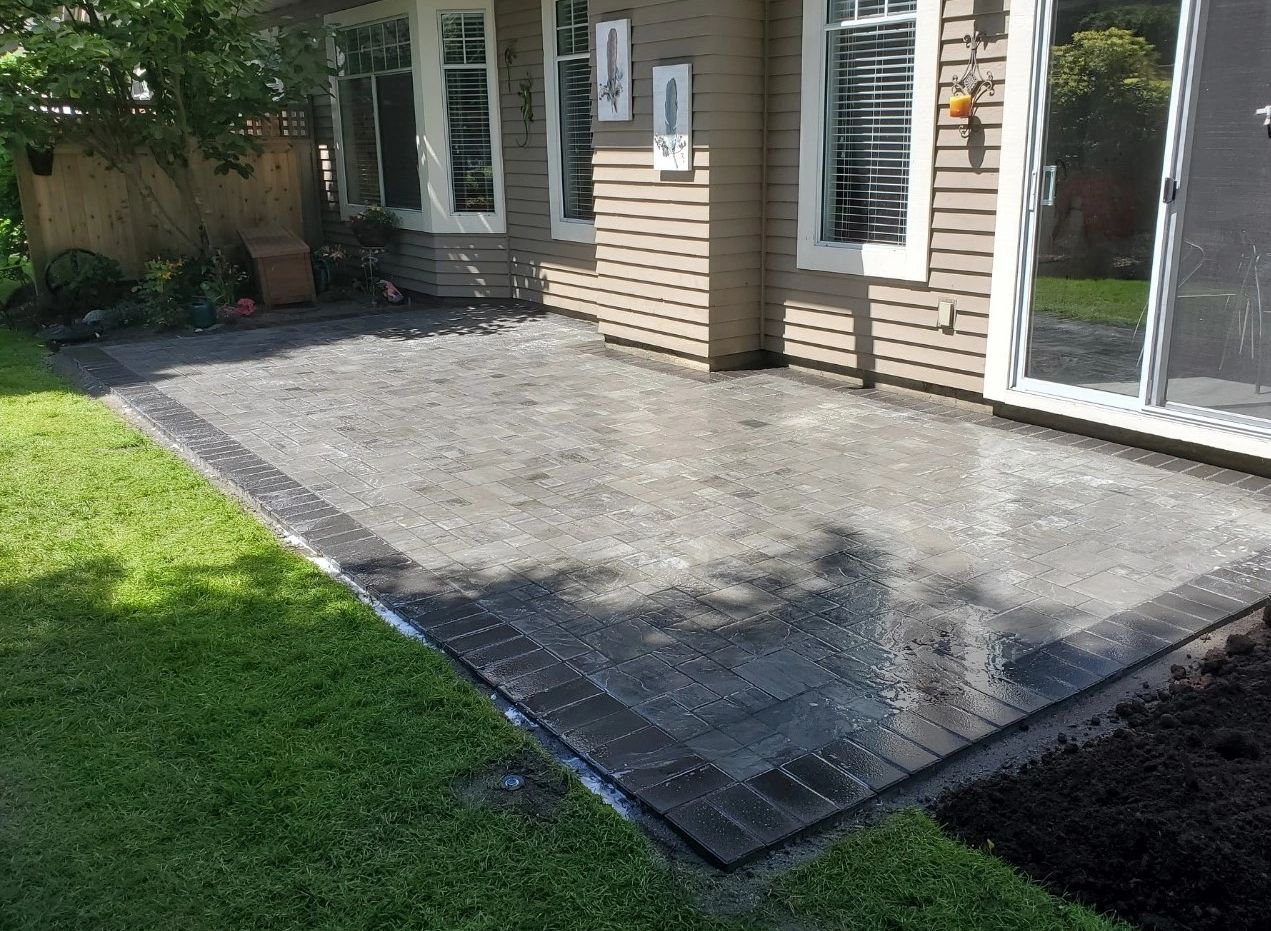 Professional paver installation in Richmond BC for patios driveways walkways and outdoor living