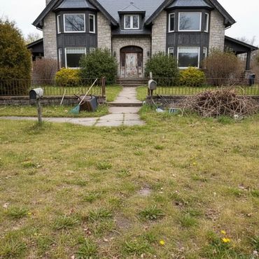 Before and After Curb Appeal for listed homes