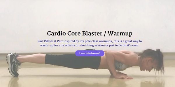 Woman performing a plank push-up in a workout class setting.