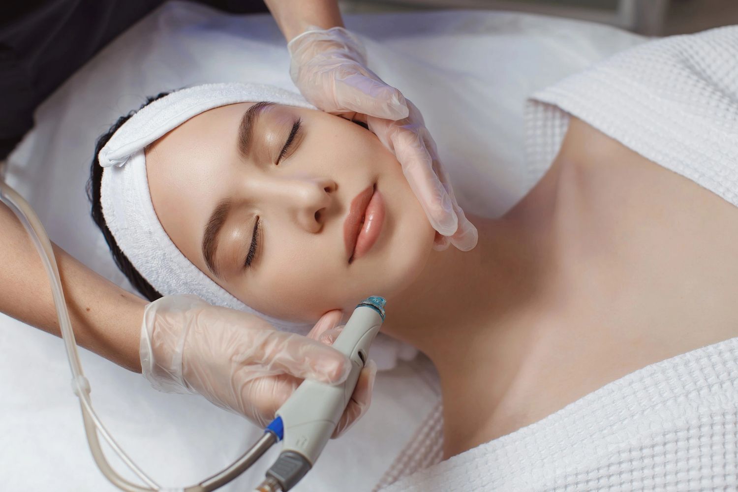Women receiving a Microdermabrasion facial, dermalinfusion, Imagine Wellness Spa Facial, Cape Coral