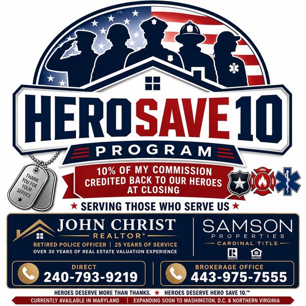 Legal Disclaimer: HeroSave10™ is a promotional program offered by John Christ, REALTOR®, affiliated