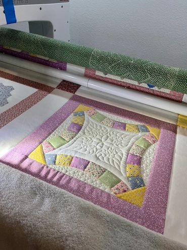 Quilt with different patterns