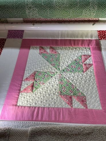 Quilt with different patterns