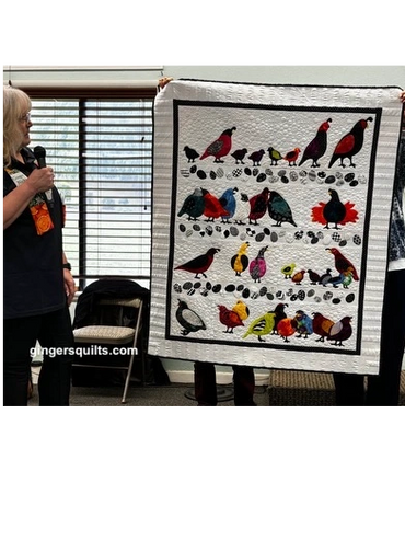 Ginger with custom quilt