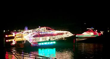 The boat parade in Discovery Bay is pretty wild