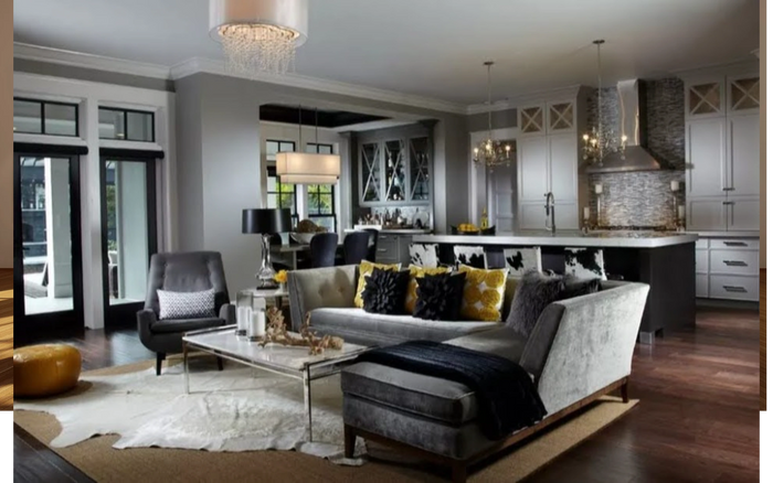 A recent make-over with new furniture and accessories. Client had the walls painted beforehand so I