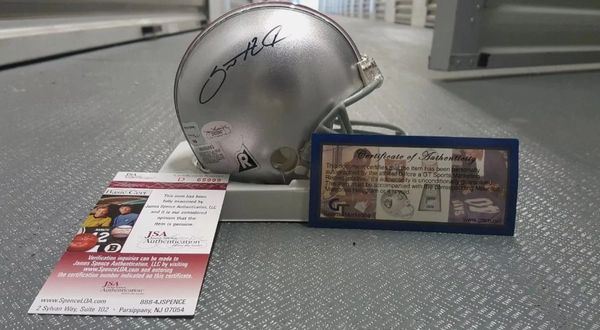 Santonio Holmes - Ohio State - Mini Helmet - JSA