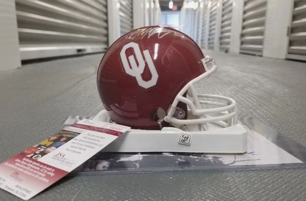 Adrian Peterson Autographed Signed Oklahoma Sooners Mini Helmet