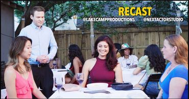 Actress Pooja Batra in a still from the series RECAST, shooting at Next Actor Film School.
