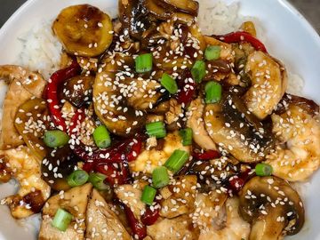 Stir fry with rice