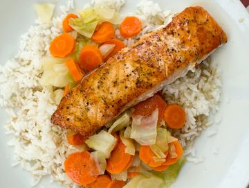 Salmon and rice