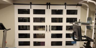 Custom made barn doors.