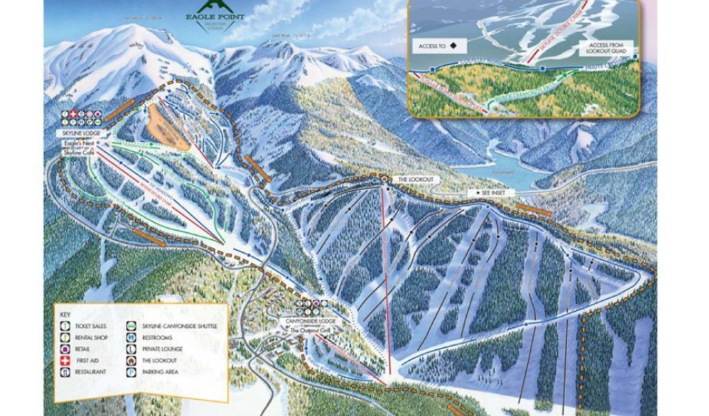 Eagle Point Resort Map - Beaver, Utah