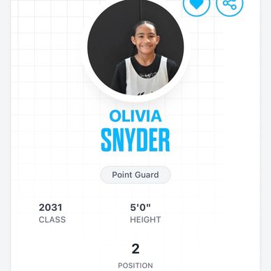 As of 2026, Prep Girls Hoops rates Olivia Snyder as the #2 point guard in the state Texas for the 20