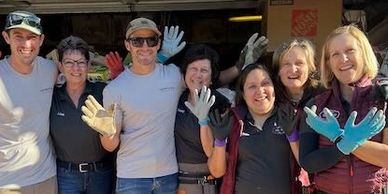 Cleanout crew clearing home estate