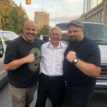 Rob & Sandy Campbell with Walter Ostanek