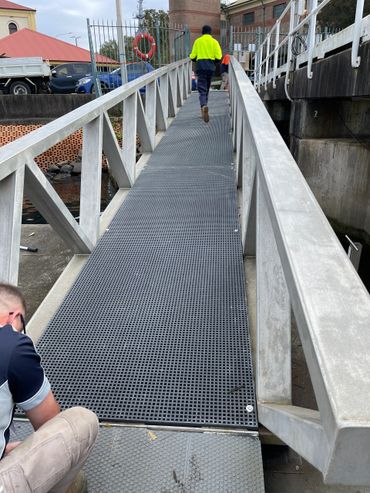 Ramp upgrade to FRP Panelling - Marine