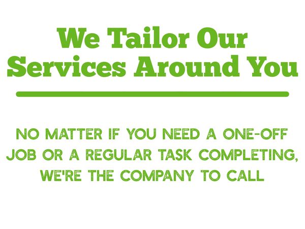 Litter picking, Garden maintenance services, cleaning, waste management, bin washing, tree reduction