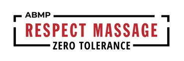 ABMP Respect Massage Zero Tolerance logo with bold red and black text.